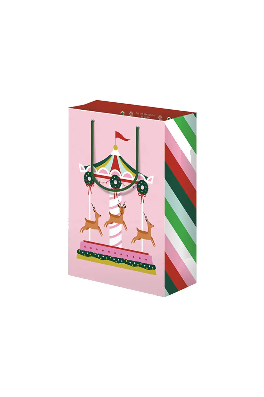 Christmas Merry Go Round Holiday Gift Bag 1