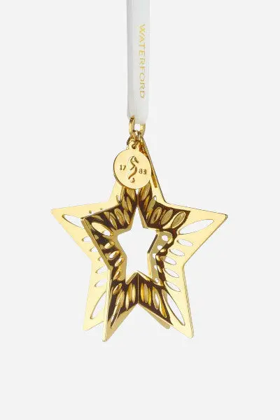 Waterford Christmas 3D Star Gold Ornament 1