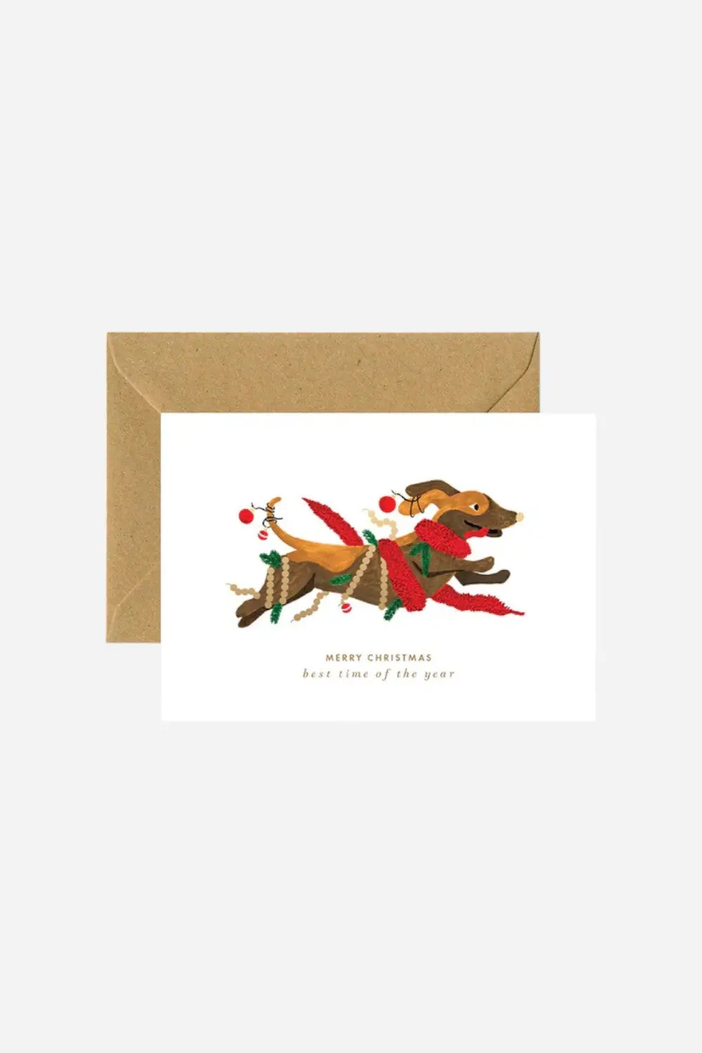 Christmas Dog Holiday Greeting Card 1