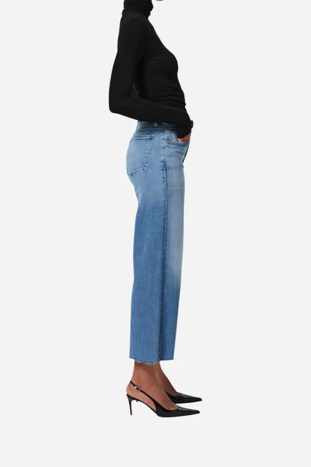 Citizens Of Humanity Lyra Wide Leg Crop In Bhodi 3