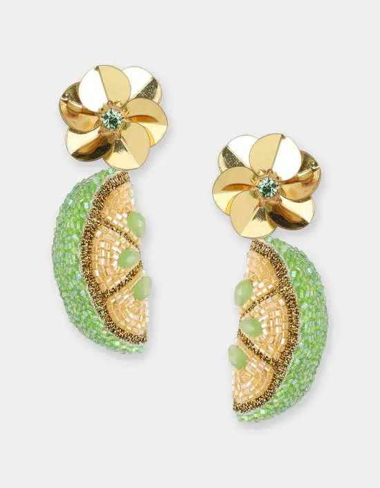 Olivia Dar Citrus Earrlings 3D In Yellow 1