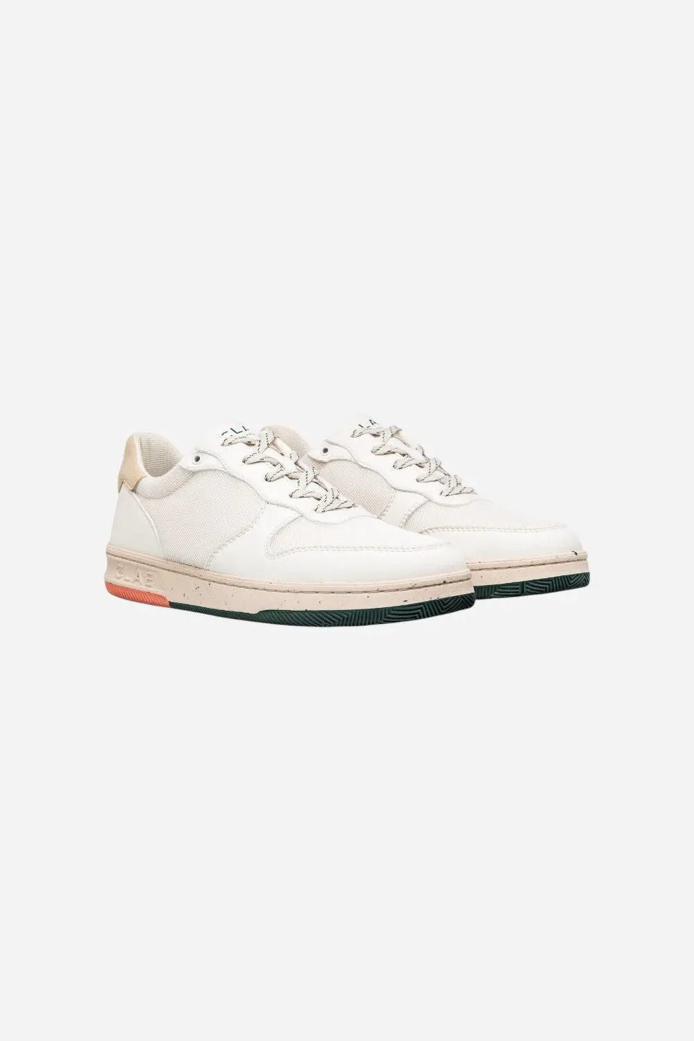 Clae Men's Malone Lite Sneakers In Off-White Trekking Green Sunset 2