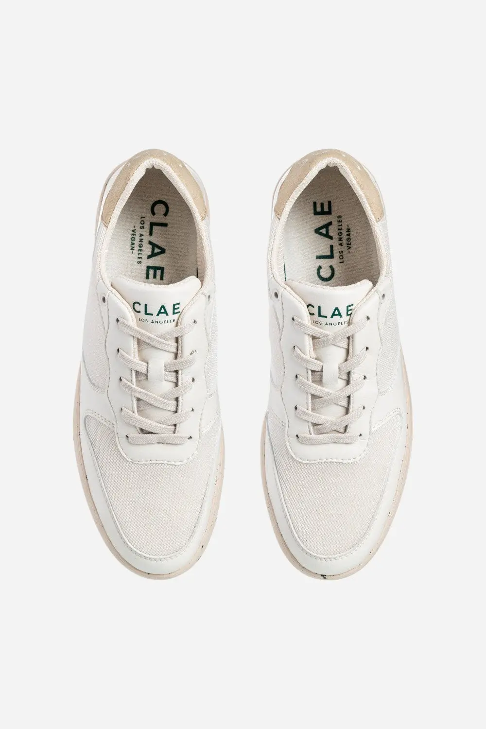 Clae Men's Malone Lite Sneakers In Off-White Trekking Green Sunset 3