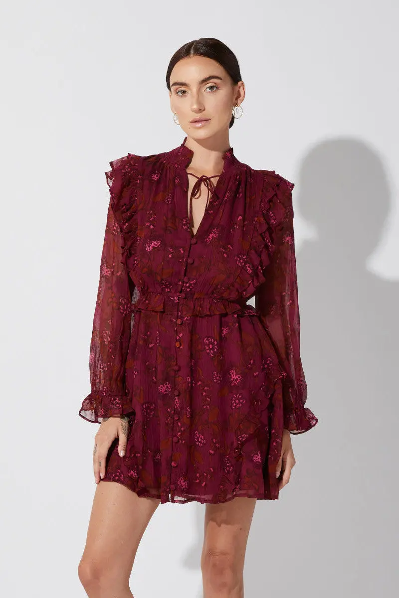 Cleobella Everly Mini Dress In Botanical Floral 1