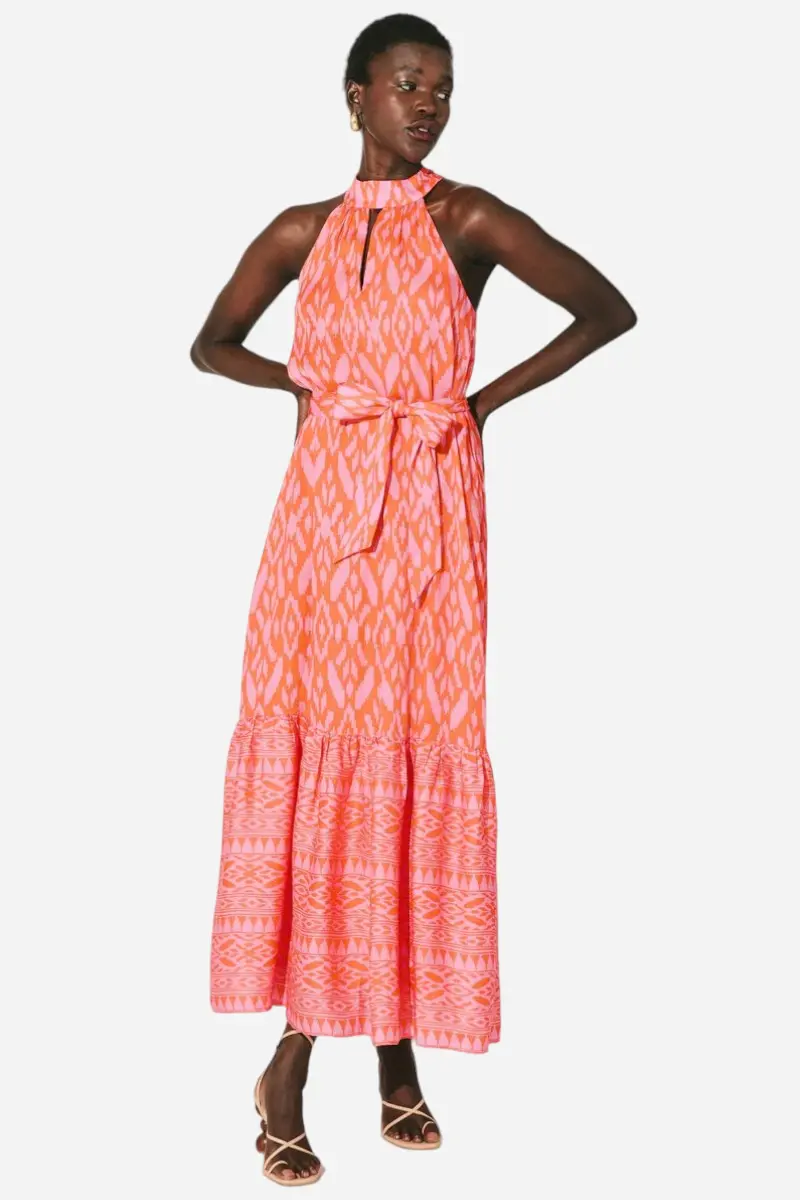 Cleobella Janice Ankle Dress In Jaipur Ikat Print 1