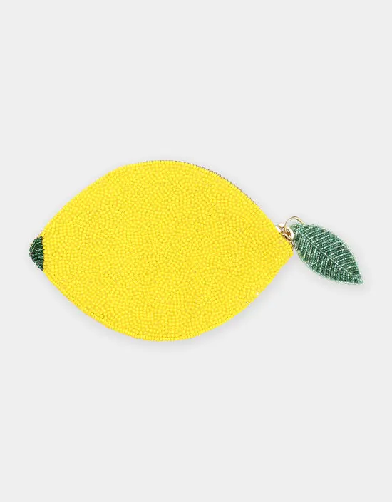 Olivia Dar Coin Pouch Purse In Lemon 1