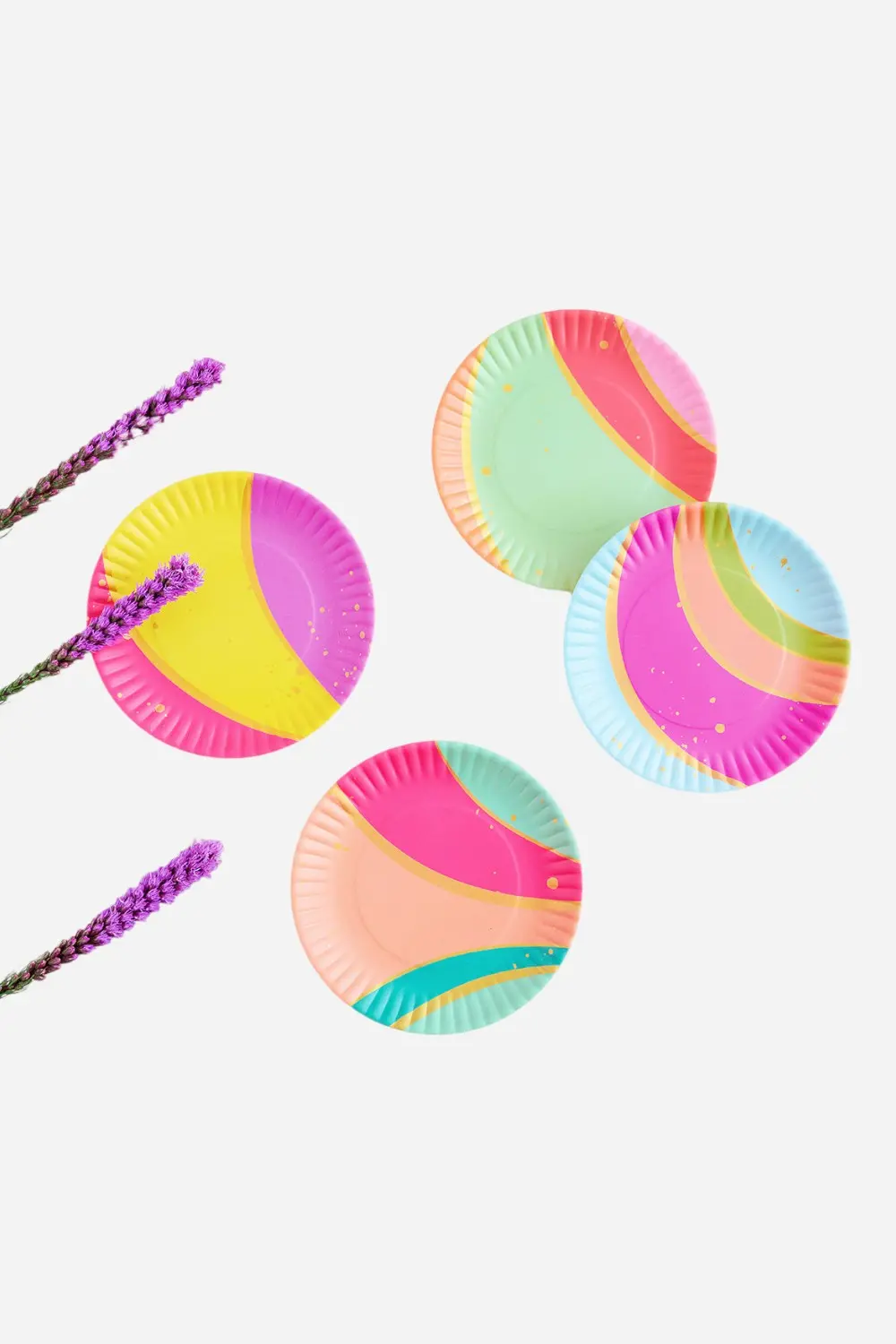 Color Couture Stripe Plate, Set Of 4 1