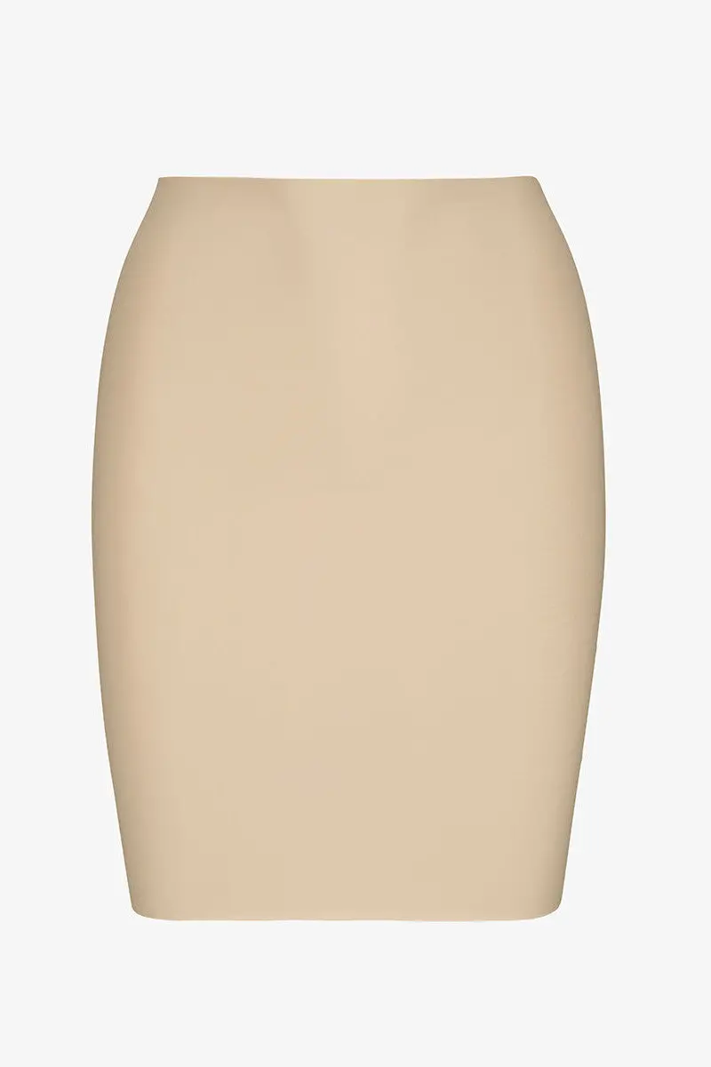 Commando Half Slip With Control Shorts In Beige 1