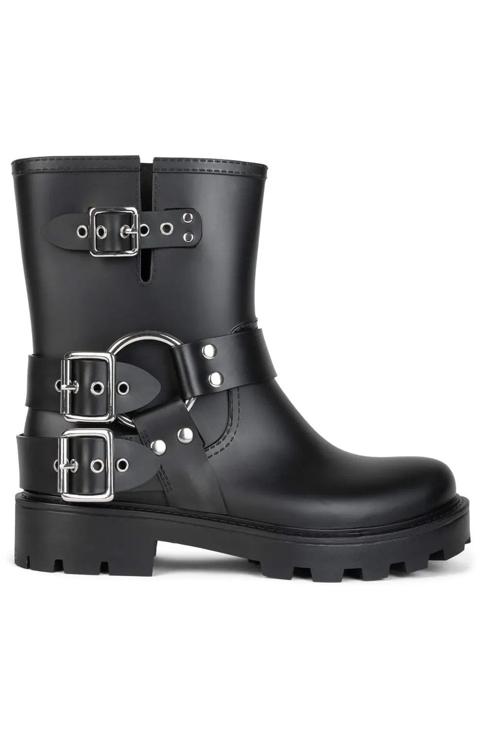 Jeffrey Campbell Controller Boots In Black Matte Silver 2