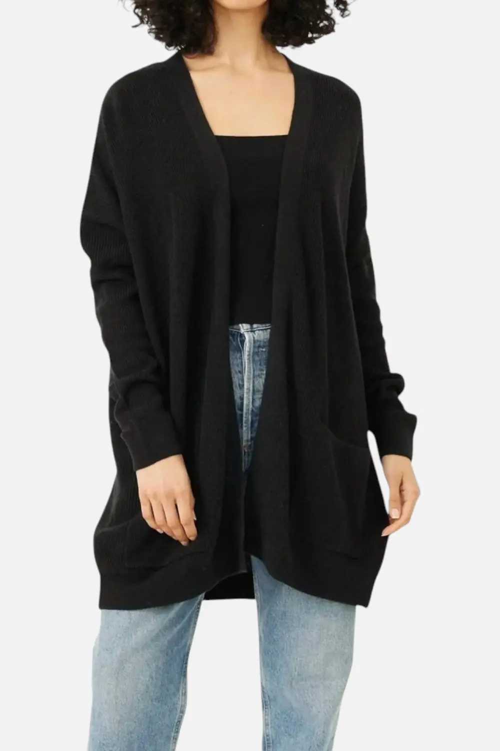 Stiches + Stripes Cooper Cardigan In Black 1