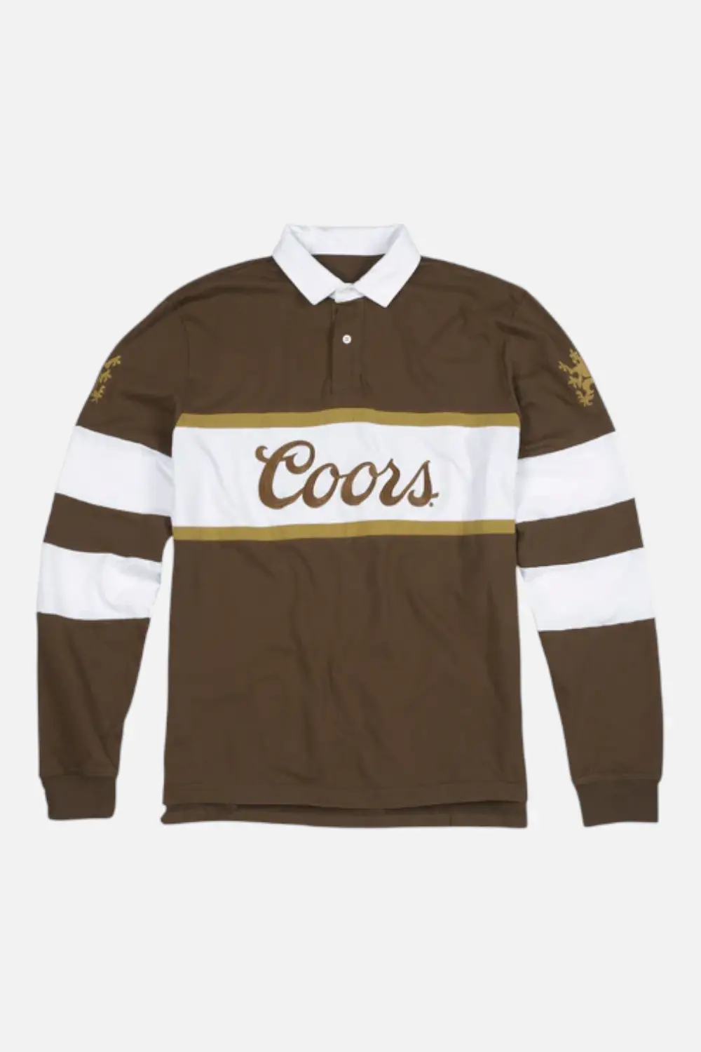 American Needle Men's Coors Fieldhouse Rugby Polo Long Sleeve Shirt 1
