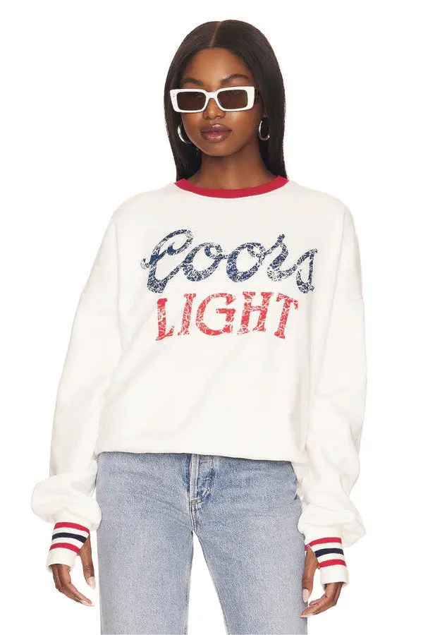 The Laundry Room Coors Light 1980 Jump Jumper In White Red 1