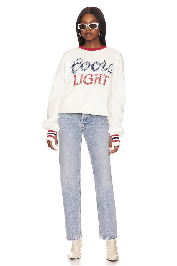 The Laundry Room Coors Light 1980 Jump Jumper In White Red 4