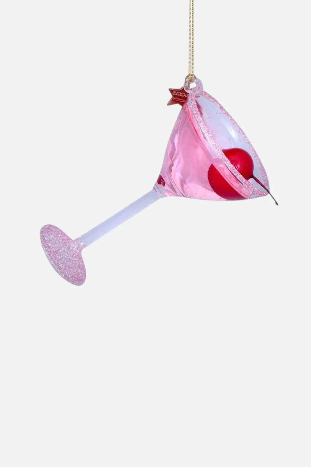 Glass Cosmo Cocktail Glass Ornament 1