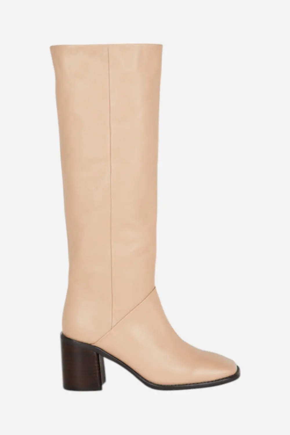 Intentionally Blank Coucou Tall Heeled Boot In Clay 1