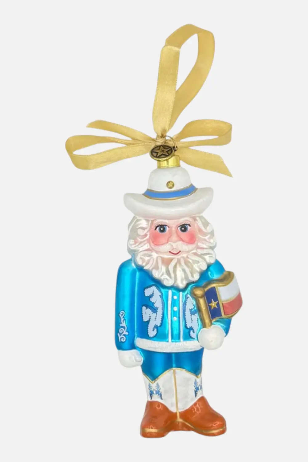 Cowboy Nutcracker 2025 Texan Christmas Ornament 1
