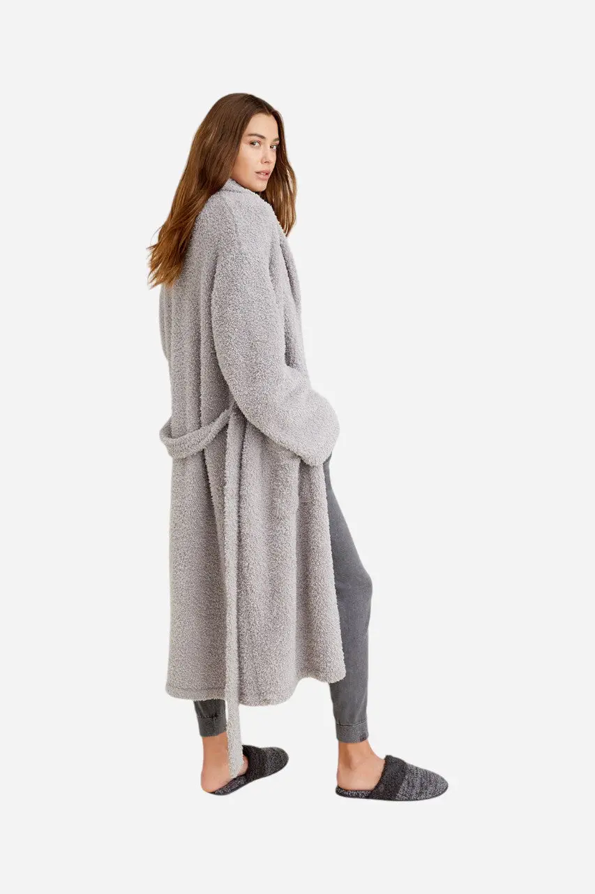 Barefoot Dreams Cozychic Adult Robe In Dove Grey 1