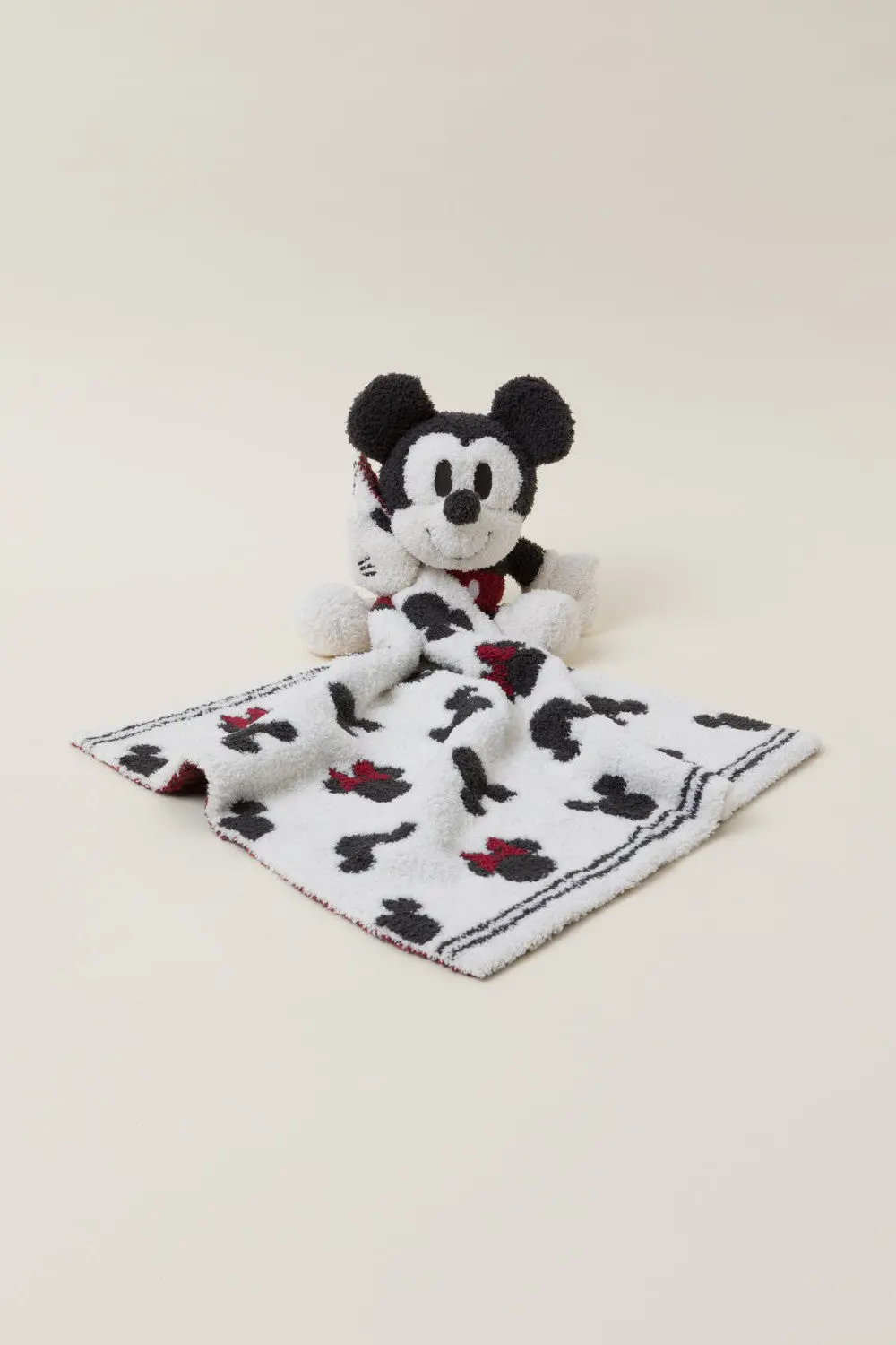 Barefoot Dreams Cozychic Disney Classic Mickey Mouse Blanket Buddie In Cream Multi 1