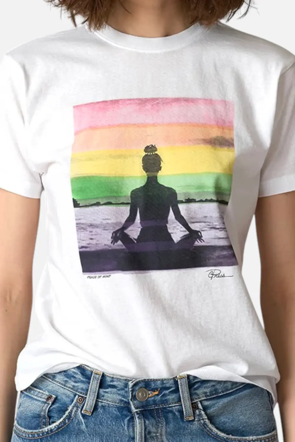 Cpress Studio Peace Of Mind Mushie Tee Worn White Color 1