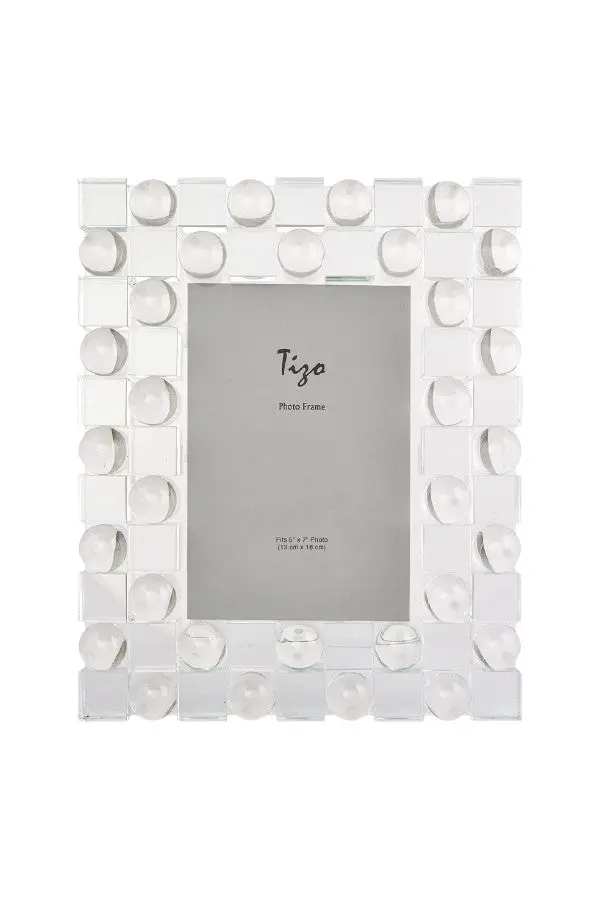 Tizo Crystal Block & Sphere Frame 5X7 1