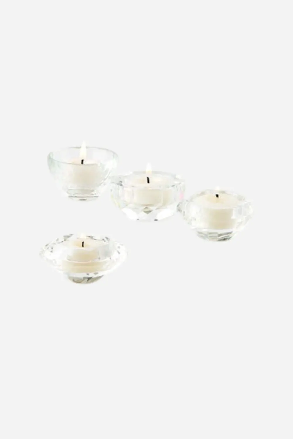 Crystal Votive Set Of 4 1