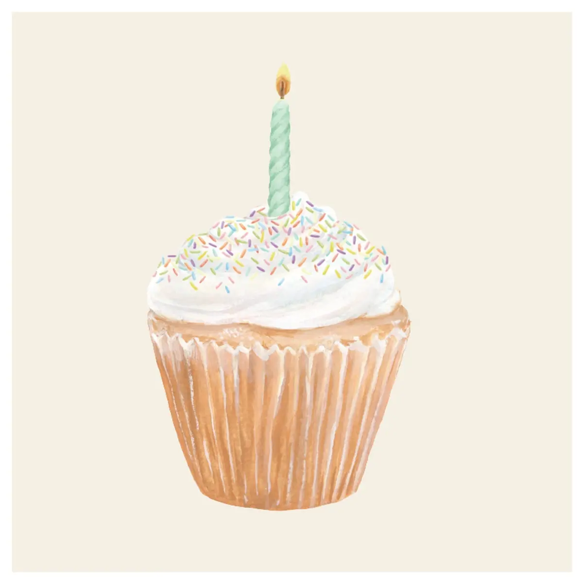 Cupcake Cocktail Napkins - Set Of 20 1
