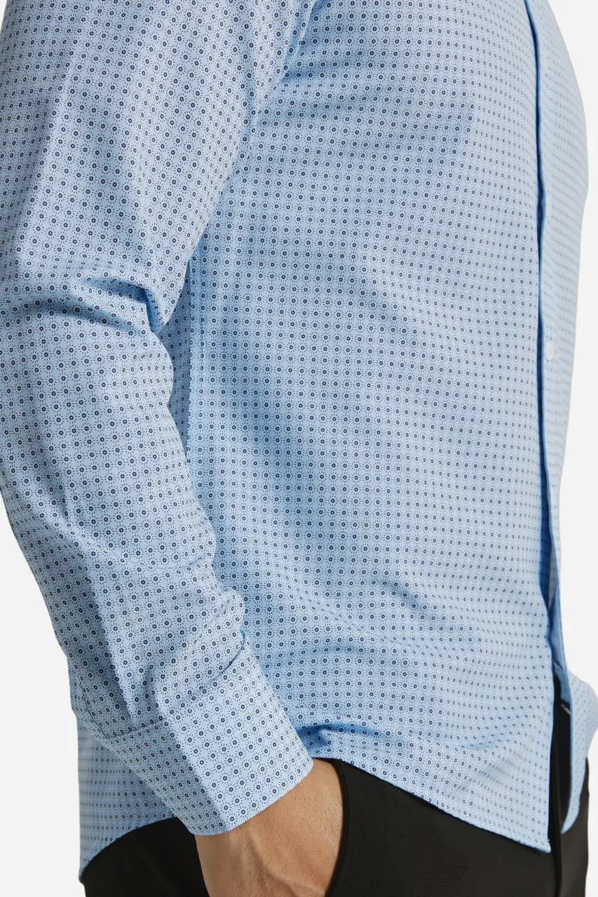 7 Diamonds Cyril Long Sleeve Shirt In Light Blue 4