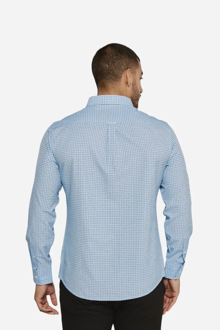 7 Diamonds Cyril Long Sleeve Shirt In Light Blue 2