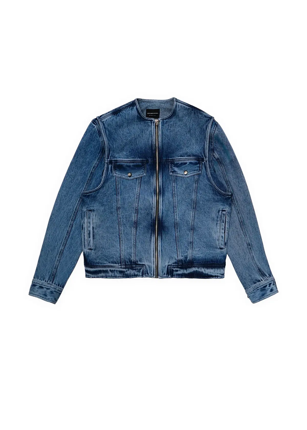 Double Trouble Denim Jacket In Blue 1