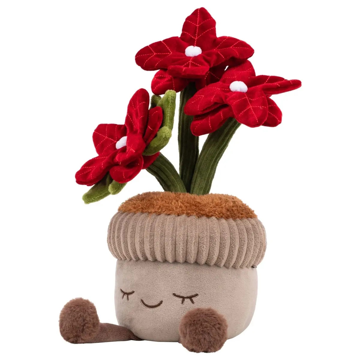 Greenhouse By Russ 12-Inch Poinsettia Plant Plush 2