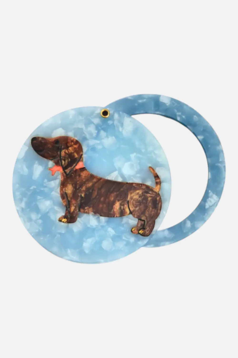 Solar Eclipse Dachshund Compact Mirror 1