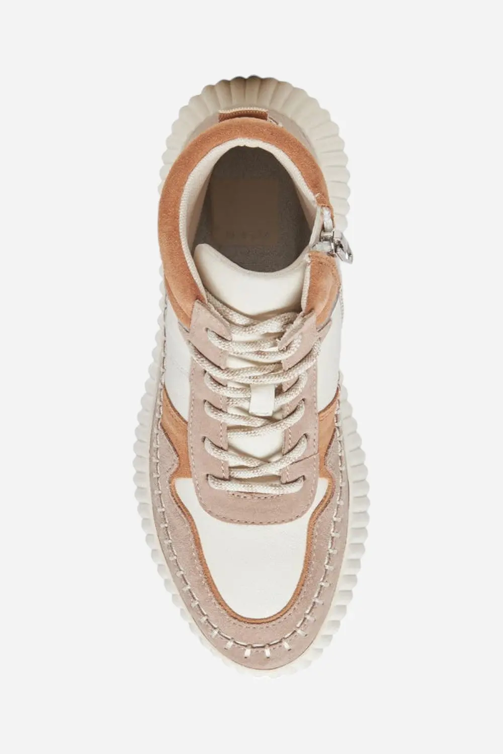 Dolce Vita Daley High Top Sneaker In Taupe Multi Suede 5