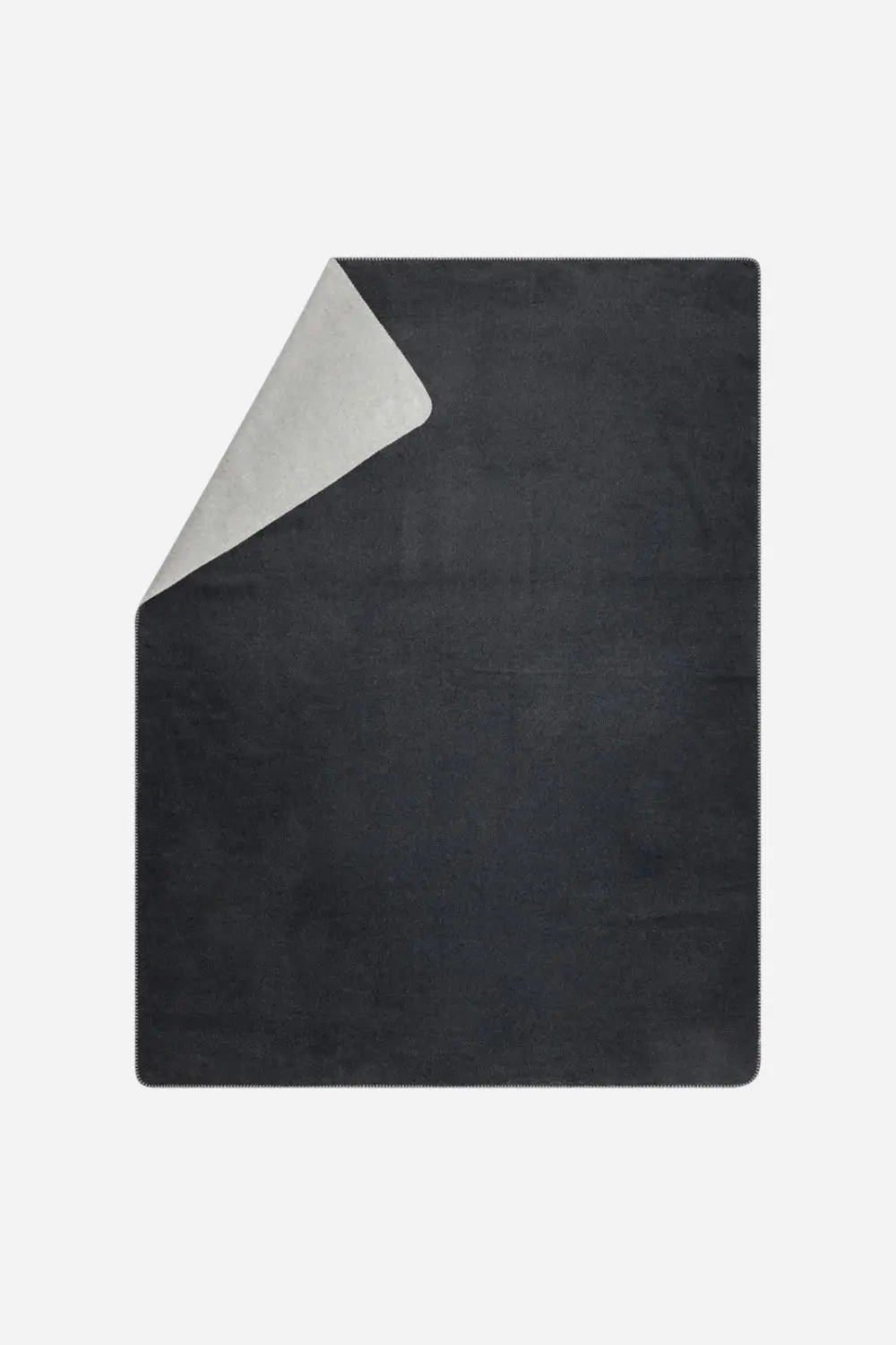 David Fussenegger Savona Fuzzy Throw/Doubleface In Solid Charcoal/Grey 1
