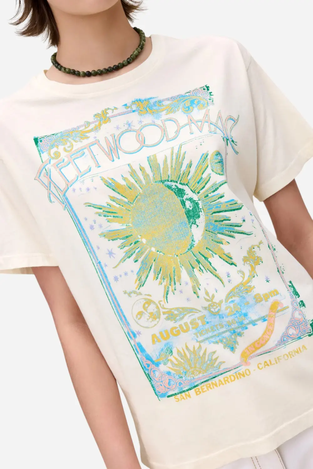 Daydreamer La Fleetwood Mac Dreams Boyfriend Tee In Stone Vintage 2