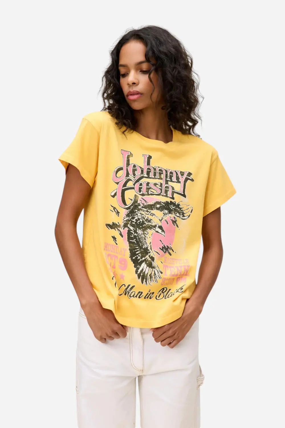 Daydreamer La Johnny Cash Eagle Poster Tour Tee 1