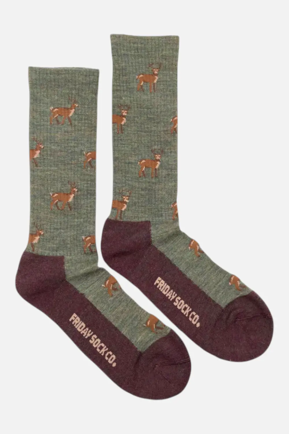 Friday Sock Co. Men's Deer Merino Wool Socks 1