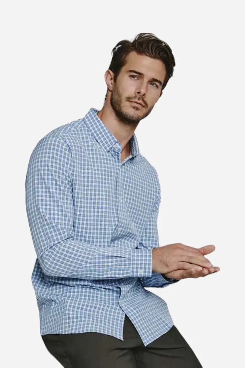 7 Diamonds Deus Long Sleeve Shirt In Light Blue 1