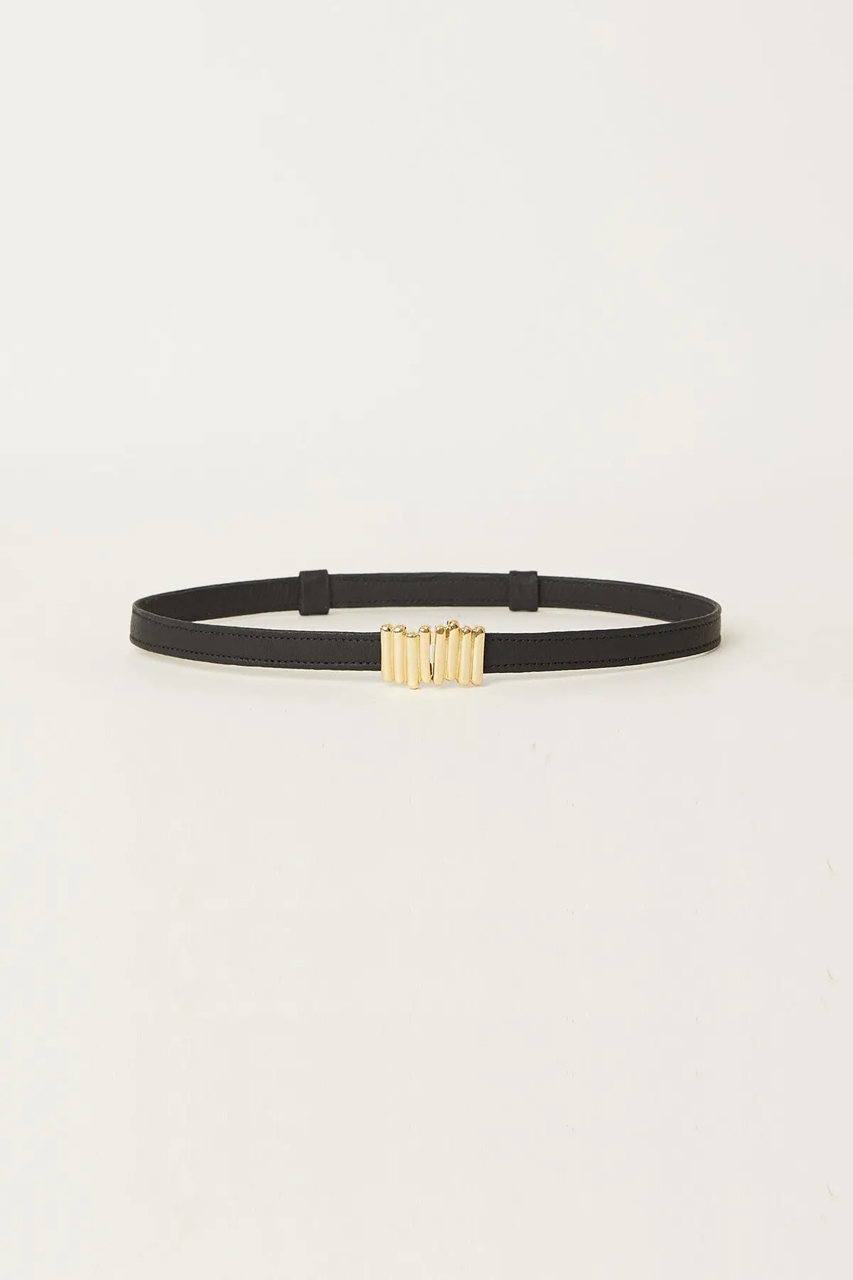 B-Low The Belt Diem Leather Belt In Black Gold 1