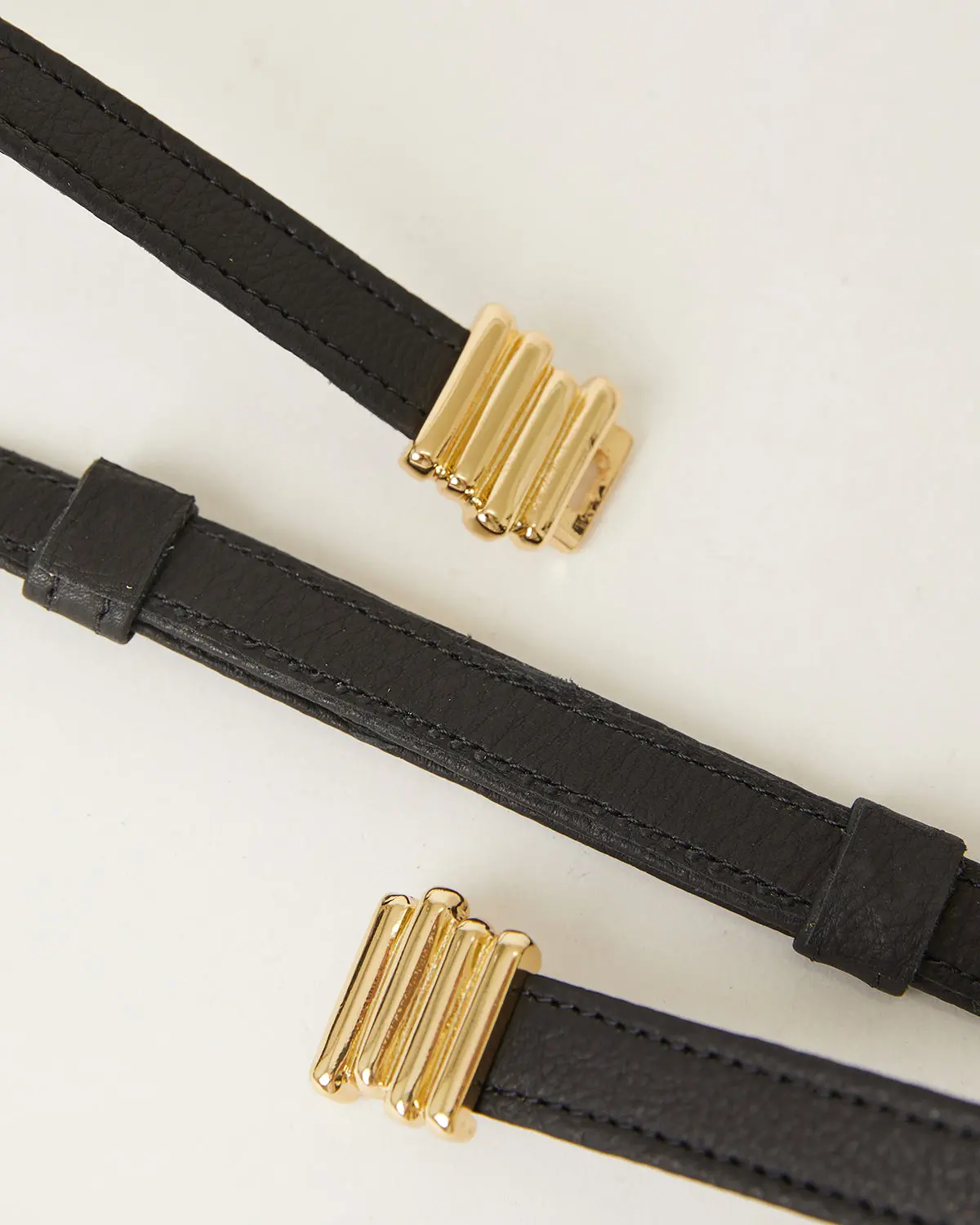 B-Low The Belt Diem Leather Belt In Black Gold 2