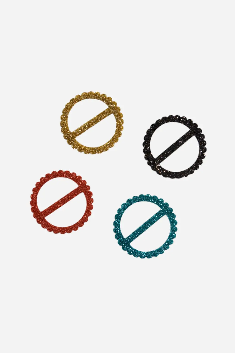 Disco Napkin Ring, Set Of 4 1