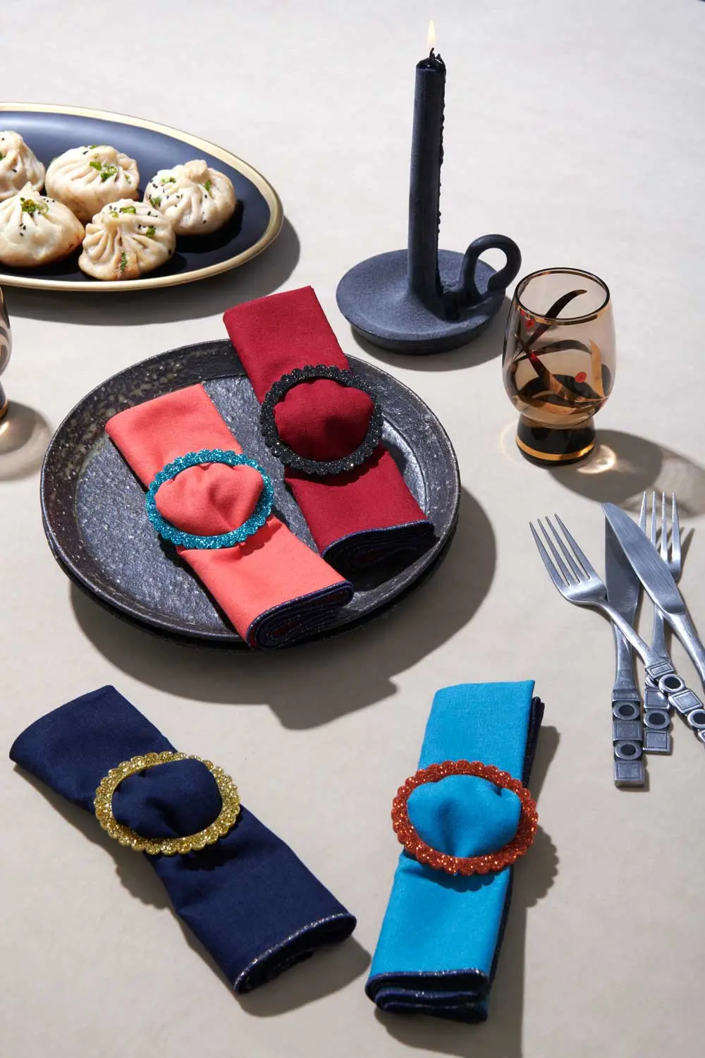 Disco Napkin Ring, Set Of 4 2
