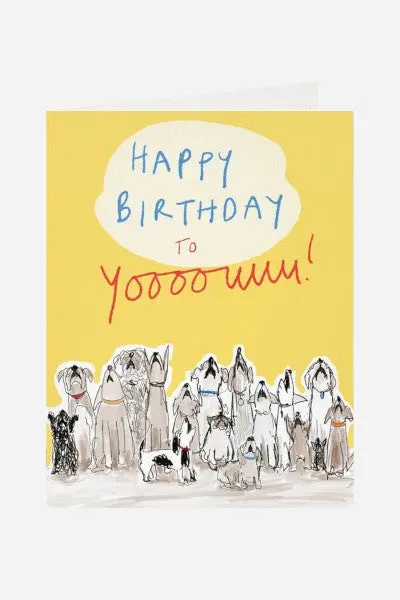 Halfpenny Postage Dog Choir Birthday Card 1