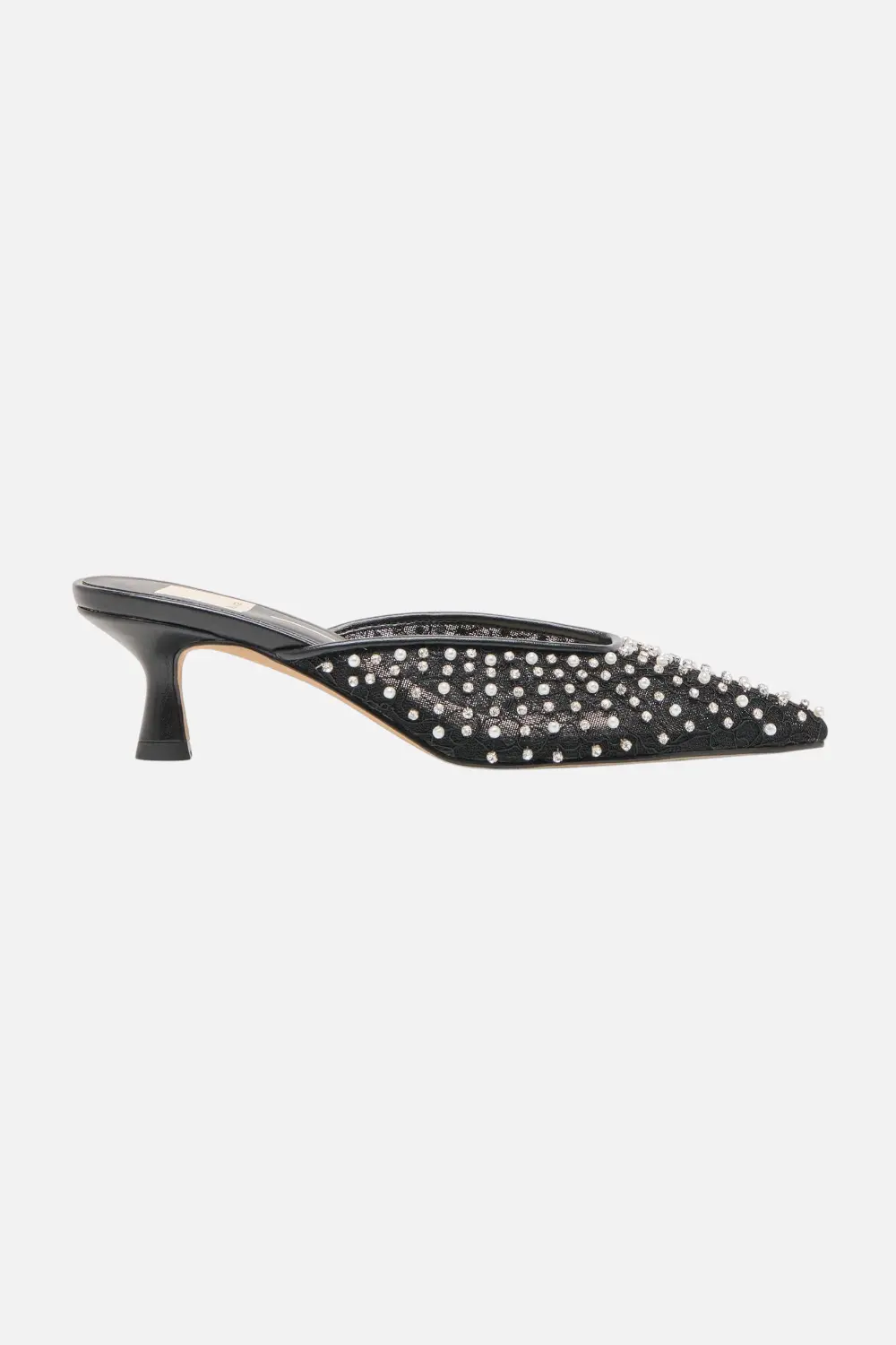 Dolce Vita Women's Cleo Onyx Mesh Pearl Heel 1