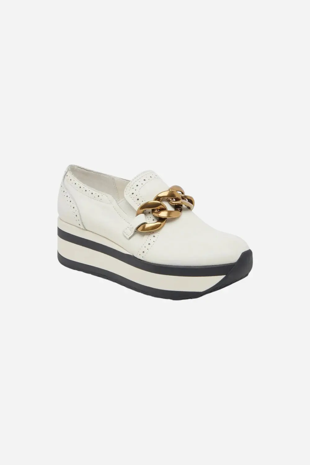 Dolce Vita Jhenee Platform Sneaker In White Leather 2