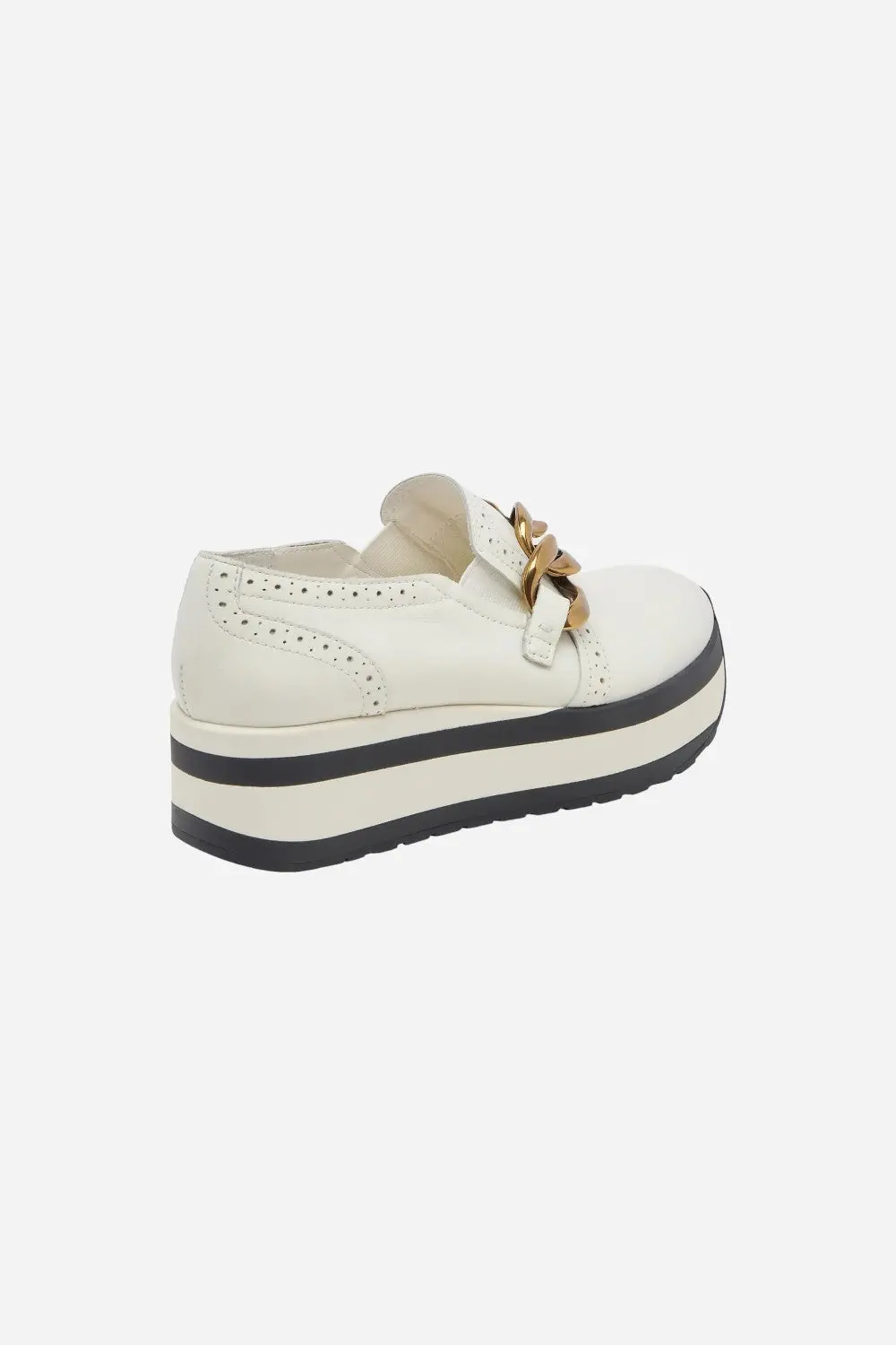 Dolce Vita Jhenee Platform Sneaker In White Leather 4