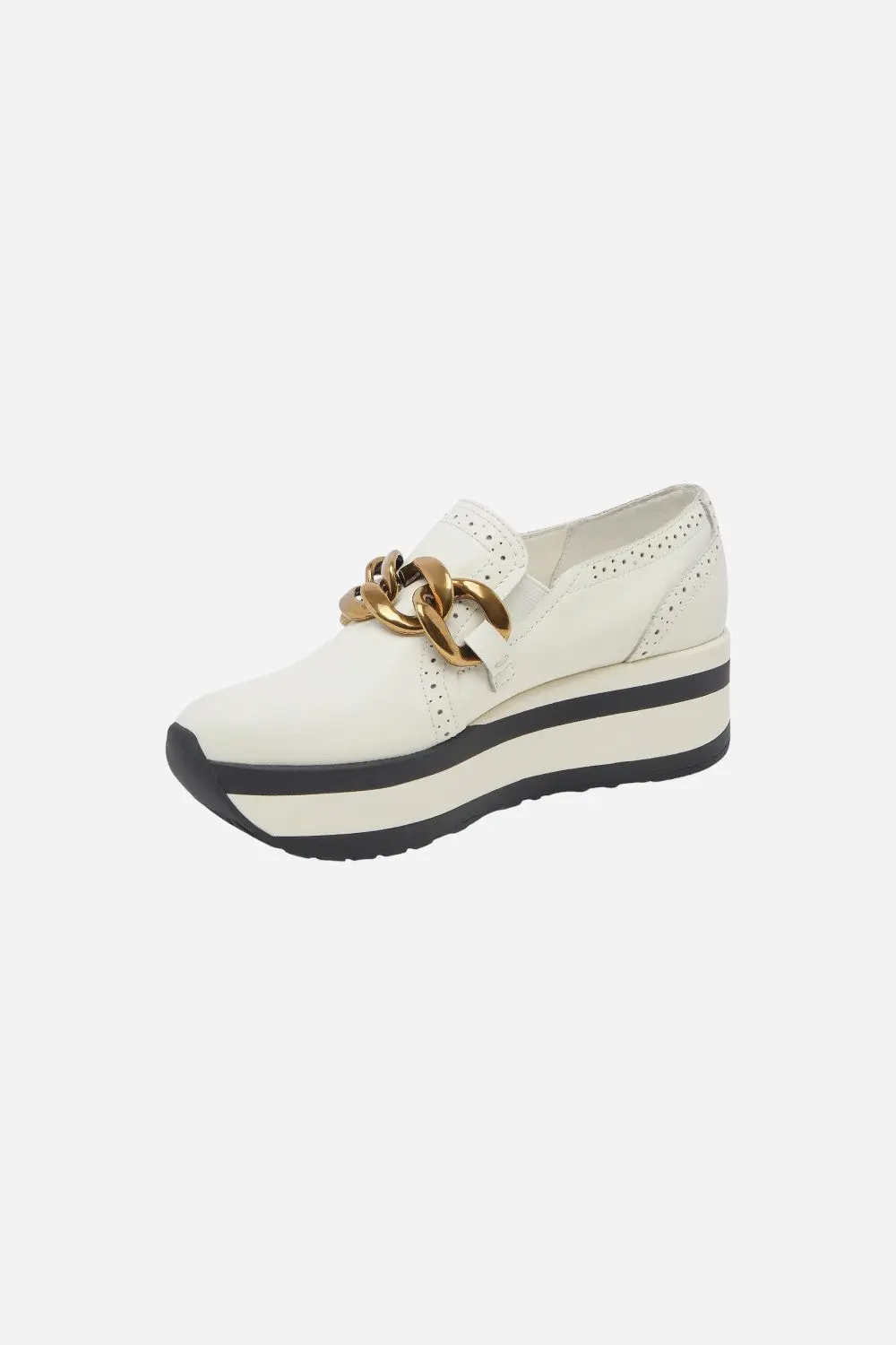 Dolce Vita Jhenee Platform Sneaker In White Leather 3