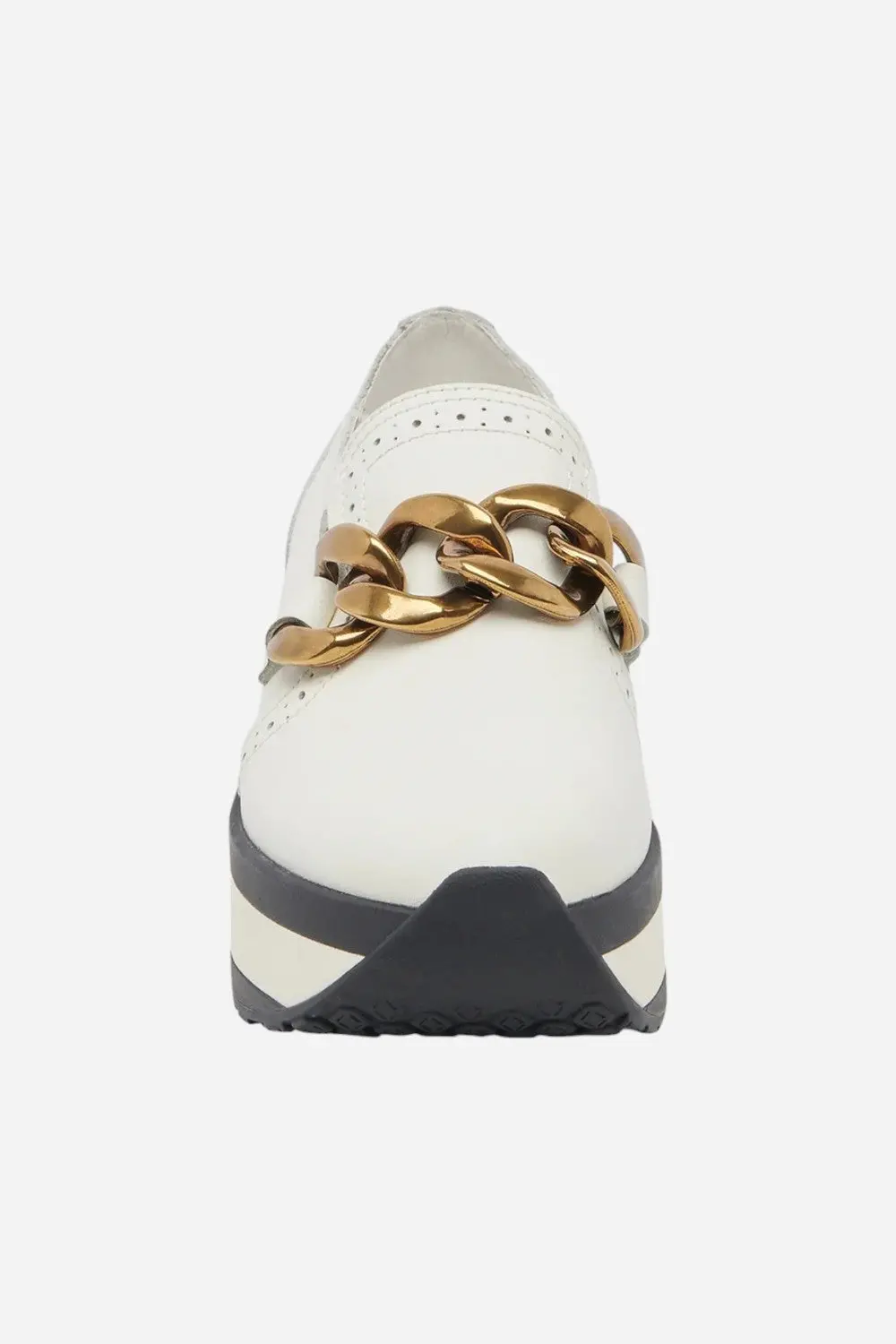Dolce Vita Jhenee Platform Sneaker In White Leather 5