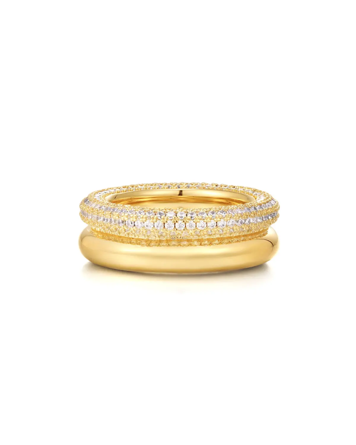 Double Amalfi Ring In Gold Size 7 1