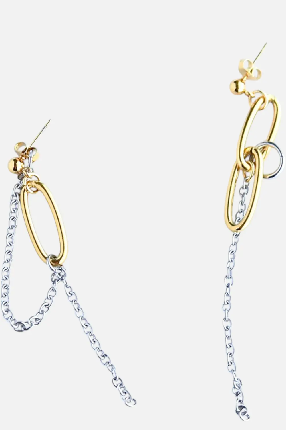 Farrah B Double Trouble Mixed Metals Earrings 1