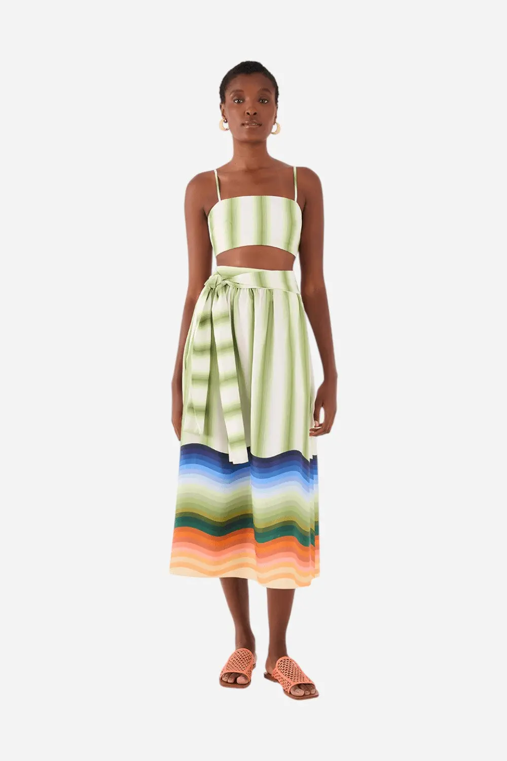 Dress To Resort Print Tricoline Set 1